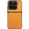 Kepuch Cover per Xiaomi 15 - Custodia Case Piastra Metallica Incorporata Litchi Grano - Giallo