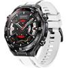 GIOPUEY Cinturini Compatibile con Huawei Watch Ultimate 2, Morbido Silicone Cinturino [Resistente all'Usura] [Traspirante] - White
