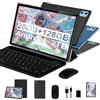 GOODTEL 2026 Tablet Android Octa Core da 10 pollici con 20 GB RAM + 128 GB ROM (2 TB TF) | 5G + 2.4G WiFi | FHD | GMS | Bluetooth 5.0 | 8 MP + 5 MP | Tipo C, Tablet Touch con custodia, tastiera e mouse - Nero