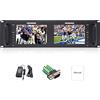 Feelworld D71 Dual 7 pollici 3RU Broadcast IPS 1280x800 HD LCD Rack Mount Monitor 3G SDI HDMI AV Ingresso e uscita
