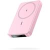 HETP Magnetico Power Bank con Magsafe, 10800mAh Caricatore Portatile Wireless Powerbank, PD 20W QC 4.0 Ricarica Rapida USB C Batteria Esterna con Display LED per iPhone 17/16/15/14/13/12 Serie - Rosa