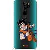 LA CASA DE LAS CARCASAS Custodia per Xiaomi Redmi Note 8 Pro ufficiale di Dragon Ball Goku Guerriero per proteggere il tuo telefono cellulare Custodia in silicone flessibile con licenza ufficiale Dragon Ball