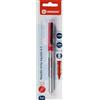 Centauro - Penna a punta ago, Needle 0,5 mm, inchiostro liquido, colore rosso, grande pressione, tratto sottile, meno pressione durante la scrittura, perfetto come materiale scolastico