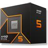 AMD Processore Amd Ryzen 5 9600 - Socket Am5 - Cache L3 32 Mb - 3.8 Ghz - Esa Core - 65 Watt