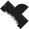 Generic Strumento per modellare l'attaccatura dei capelli - Modello scalato per contorni dei capelli, scheda guida parrucchiere | Strumento per allineare la barba per lo styling della barba, accessorio per la
