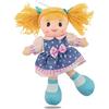 Teorema Giocattoli Teorema - Carlotta Bambola di Pezza con Vestitino Floreale, Bambola Stoffa con Capelli di Lana, Giocattolo per bambini, Altezza 30cm