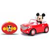 Jada Toys 253074000ONL - Veicolo radiocomandato di Topolino Roadster Race, con telecomando e figura, per bambini a partire da 3 anni - 19 cm