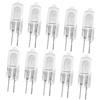 Tiuimk Lampadine alogene G4 12 V 20 W, confezione da 10, luce trasparente, 9 x 33 mm