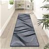 Siunwdiy Tappeto per corridoio,Tappeto Passatoia Corridoio Cucina Lavabile Antiscivolo al Metro 70X100CM tappeto a Motivo astratto grigio scuro per Salotto Camera da Letto Ingresso Interno
