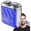 Generic Rasoio elettrico per uomo, barba elettrica,Rasoio senza fili impermeabile da uomo | ricaricabile bagagli USB, uso bagnato e asciutto, auto, vo