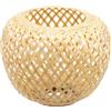 Toddmomy Paralume in Bambù Intrecciato Beige per Lampada Sospesa Rustica, Versatile e Leggero, per Decorare Luci a Sospensione Durante le Festività