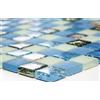 conwire mosaico piastrelle di rete Crystal/conchiglia blu mosaico di vetro traslucido trasparente 3d quadrati