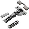 SOTECH 2 x Salice Cerniere a Scodellino Serie 700 Titanio Antracite con Ammortizzatore Integrato nella Scatolina 110° T48 Applicazione Angolare di SO-TECH®