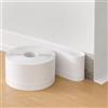 Gimars Battiscopa Morbido Adesivo 6M*5cm*2cm,Battiscopa Bianco Autoadesivo in PVC Impermeabile Antiolio Antimuffa,Stricia di Chiusura per Parete Piastrelle da Cucina/Bagno,Nastro Sigillante Bordino
