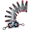 ATEUXOL Righello di Misurazione Multi-Angolo Righello di misurazione multiangolo pieghevole A44F-16 con localizzatore apertura, mirino a 16 lati, piastrella