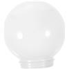 Kichvoe Paralume Sferico in Acrilico Bianco Latte 12 Cm per Lampade da Esterno, Copertura Protettiva Decorativa per Illuminazione Giardino e Patio, Accessorio Facile da Installare