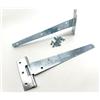 Jones DIY 2 cerniere a T in zinco da 200 mm con fissaggi. Cerniere a T da 20,3 cm per cancelli da giardino, capannoni e porte. Struttura in acciaio di alta qualità, resistente alla corrosione e alle intemperie.