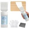 Mollor Vernice per mobili per legno, 150 g, vernice bianca per mobili, armadi, porte, tavoli da pranzo e sedie, opacizzazione a base d'acqua, colore bianco