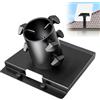 BORDEAG Starlink Gen 3 - Adattatore per ruota grezza, 45 mm, Starlink V3, kit di montaggio Starlink Gen 3, base regolabile, per installazione stabile in esterni, ferro, nero