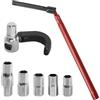 Wotrilw Chiave Rubinetto Lavello, Utensile per Installazione Rubinetti 8-12 mm, Chiave Speciale per Rubinetti da Lavabo, Set di Chiavi a Tubo per Spazi Ristretto