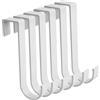 EUGENEKELLY 6 ganci per scaldasalviette, ganci per riscaldamento del bagno, colore bianco, per termosifoni, per asciugamani, bagno, cucina