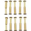qinggw Rivetto per Tubo di Collegamento a Vite con Manico per Coltello da Cucina in Ottone H62 da 10 Pezzi (Colore : Giallo)