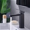 ARCORA Rubinetto per Lavabo, Rubinetti da Bagno in Acciaio Inossidabile 304, Rubinetteria con Regolazione Acqua Calda e Fredda, Aeratore Rimovibile, per Lavandini Bagno, Nero