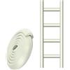 Generic Copri-scaletta Per Letto A Castello Da 6.5 Ft, Protezioni Angolari Morbide A L, Fodera Autoadesiva In Schiuma Per Il Comfort Dei Piedi Sui Gradini Delle Scale(White,1pc)