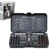 Generic Set Ratchet - Kit di attrezzi per driver reversibile, collezione di azionamenti magnetici, cacciavite multi-bit con cricchetto rimovibile, di precisione - Kit di attrezzi per riparazione per computer