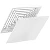 RORPOIR Deflettore da Installare per Soffitto Condizionatore e Quadrato da Ferro Tessuto Bianco, Facile Versatile in per Aria Condizionata in Casa e Ufficio