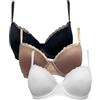 Coconuda Confezione da 3 Reggiseni Ciclamino Assortito 2