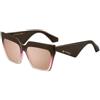 ETRO 0001/S Occhiali da sole, Brown Fuchsia, 58 per donna, Marrone Fuchsia, 62