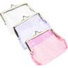 PACKOVE Portamonete Trasparente Glitter 3 Pezzi Bianco Viola Rosa, Portamonete da Donna Piccolo e Portafoglio Mini per Monete, Borsa per Monete Portatile per Ufficio, Viaggio e Scuola