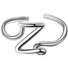 Suplight Anello con Iniziale Z Fedina Donna Argento 925 Anello Donna Lettera Z Anello Regolabile Anello Donna Iniziale Z Anello Argento Donna con Confezione Regalo