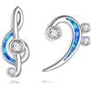 HUKKUN Gatto/Pettirosso Uccello/Croce Orecchini Orecchini in argento Sterling Zodiaco Gioielli per le donne, 13 mm, Argento sterling