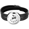 JewelryWe Bracciale da Uomo Donna Bracciale in Pelle, Aromaterapia Diffusore dell'Olio Essenziale,Gatto Love