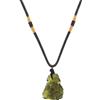 BCOATH Collana Meteorite Irregolare Elegante Ciondolo, Verde, 1 Pezzo | Meteorite Certificato, Gioiello dal Design Raffinato, per Feste e Bar, Facile da Indossare