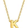 Supcare Collana Donna in Acciaio Inossidabile，Ciondolo Donna Oro con Lettera K Lunga 41cm+27cm estenzione di catena, Collana Ragazza Iniziale per Anniversario, Idee Regalo