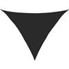 Roanoer Tenda parasole triangolare, 4 x 4 x 5,8 m, in polietilene ad alta densità (HDPE), 160 g/m², traspirante, protezione solare per giardino, terrazza, balcone e campeggio, colore: nero
