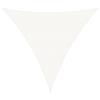 Roanoer Tenda parasole triangolare, 4,5 x 4,5 x 4,5 m, colore bianco, traspirante, protezione solare in HDPE 160 g/m², tenda parasole con occhielli in acciaio inox, per giardino, terrazza e balcone