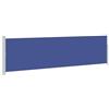 Kaorsrow Tenda laterale estensibile, 140 x 500 cm, protezione da sguardi indiscreti e dal vento, per terrazza, balcone, giardino, robusta tenda laterale con robusta cassetta in acciaio, blu