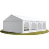 TOOLPORT 5x8 mTendone per feste PREMIUM PVC bianco 100% impermeabile Gazebo da giardino Tendone da esterno Tenda party