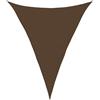 Roanoer Tenda parasole triangolare, 4 x 5 x 5 m, in polietilene ad alta densità (HDPE), 160 g/m², protezione UV, antivento, per giardino, terrazza, balcone, campeggio e parco giochi, colore marrone