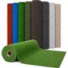 Floordirekt Tappeto per prato colorato wunder Park | Tappeto da balcone | Resistente e resistente alle intemperie | Tappeto per prato artificiale per terrazza, tempo libero | Outdoor (choco, 100 x 1200 cm)