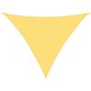 Roanoer Tenda parasole triangolare beige, 2,5 x 2,5 x 3,5 m, in polietilene ad alta densità (HDPE), permeabile al vento, ombreggiante per terrazze, balconi e giardini, tenda parasole in tela con corde
