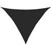 Roanoer Tenda parasole triangolare, 5 x 5 x 6 m, in polietilene ad alta densità (HDPE), per giardino, terrazza, balcone, protezione dai raggi UV, traspirante, colore nero