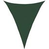 Roanoer Tenda parasole triangolare, 5 x 6 x 6 m, in polietilene ad alta densità (HDPE), 160 g/m², protezione solare per giardino, terrazza e balcone, permeabile al vento, ombreggiante