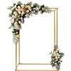 TuliperMood Arco per matrimonio, arco di rose, autoportante, in metallo, per matrimoni, feste di compleanno, fidanzamenti, baby shower, 119 x 60 x 184 cm