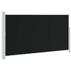 Kaorsrow Tenda da sole laterale, 160 x 300 cm, estensibile, protezione dagli sguardi indiscreti e dal vento, per balcone, terrazza e giardino, con meccanismo di avvolgimento automatico, nero