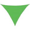 Roanoer Tenda parasole triangolare, 4 x 4 x 5,8 m, in polietilene ad alta densità (HDPE), 160 g/m², protezione UV, antistrappo, protezione solare, per terrazze, giardini e balconi, colore: verde